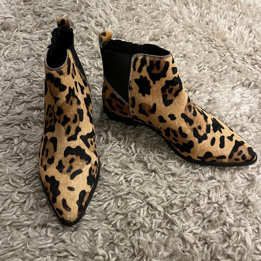 ASOS Leopard Print Ankle Booties